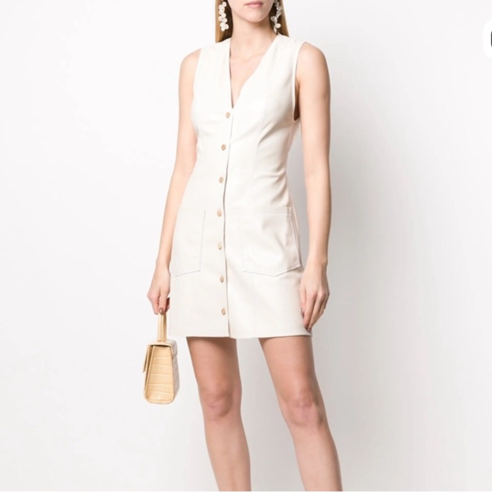 Nanushka Menphi Vegan Leather Dress - Size XS